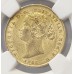 AUSTRALIA 1858 . ONE 1 SOVEREIGN . SYDNEY . GOLD